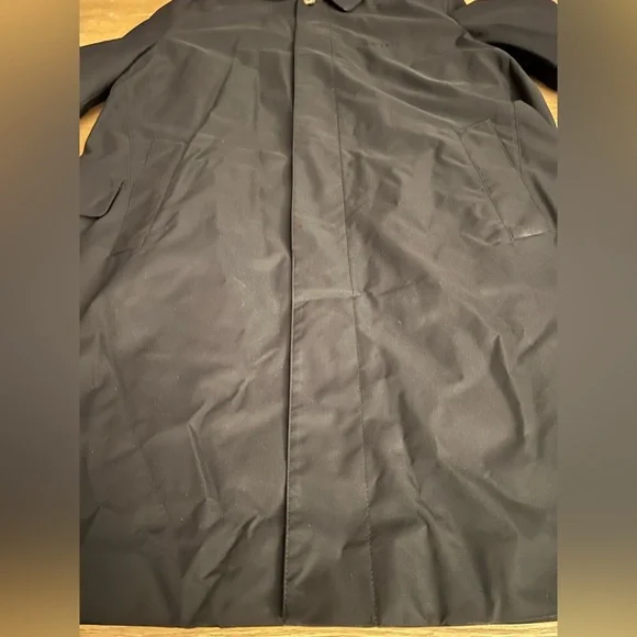 Loro Piana Black Trench Coat with Matte Finish - Picture 7 of 16